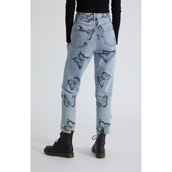 Pacsun Buttlerfly High Rise Straight Jeans Size 25 - Picture 2 of 13